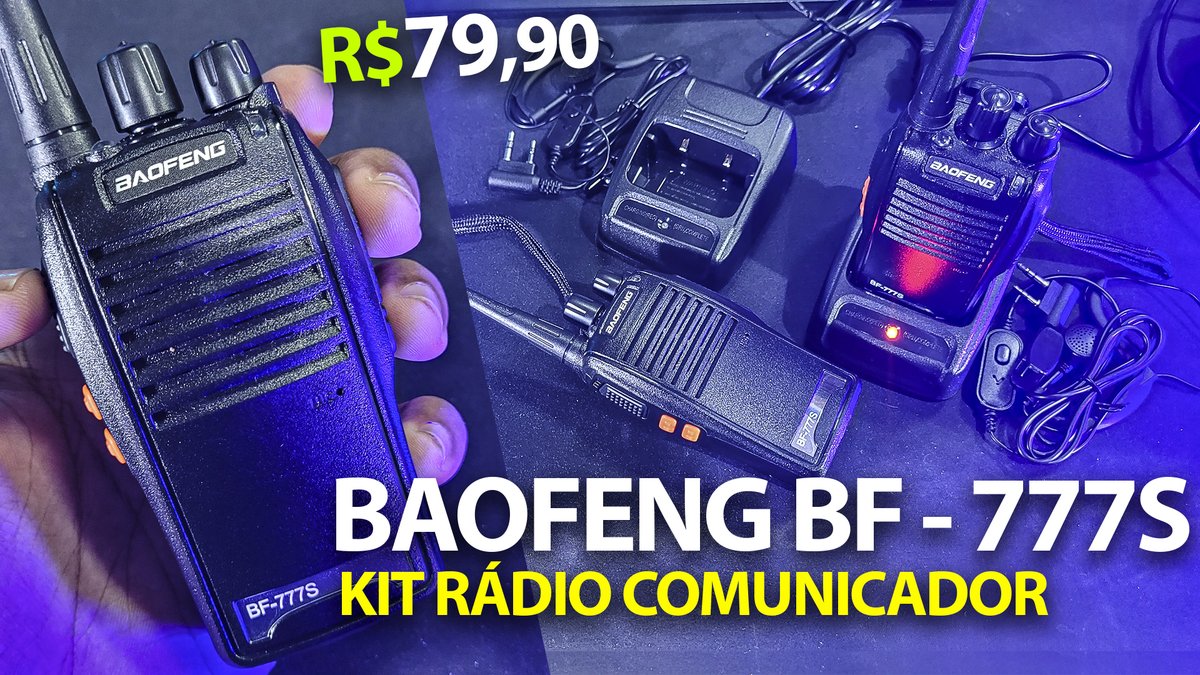 marconewboss's tweet photo. BAOFENG BF777S É O MELHOR RÁDIO CUSTO-BENEFÍCIO | Unboxing e Configuração Completa
https://t.co/VVWEEFcaDg

#BaofengBF777S #Radiocomunicador #WalkTalk #Baofeng #UnboxingTech #NewBoss #Tecnologia #Comunicação #CustoBenefício #Gadgets #ShopeeAchados #MercadoLivre #Equipamentos https://t.co/4cHLZ7YKNd