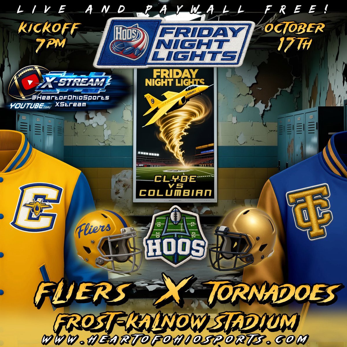 🏈TONIGHT🏈

#OHSAA football continues on heartofohiosports.com

<a href="/TiffinTornadoes/">Tiffin Columbian Athletics 🌪</a> 
VS
<a href="/ClydeFlier/">Clyde Fliers</a> 

🎙️- <a href="/DHelmEDU/">Dominic Helmstetter</a> &amp; Brendon Blott 
💻 - <a href="/StudebakerEllis/">JacobStudebakerEllis</a> 
🎥 - Emma Moeglin
🏟️ - Frost-Kalnow Stadium

Kickoff: 7PM
#heartofohiosports #Columbian #Clyde