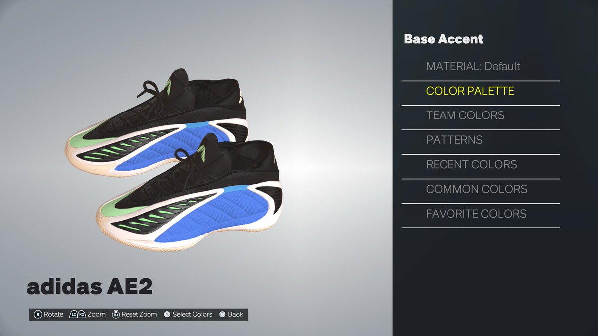 CruzControl2k's tweet image. Had to make the new adidas AE 2 in shoe creator 👀🔥 #2KCommunity #NBA2K26 #Season2