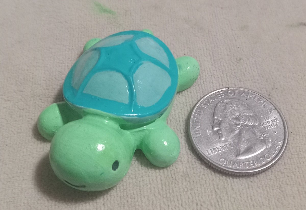SoftKittensILuv's tweet photo. Turtles made of plaster. Recommended to keep indoors! Poured the plaster and painted these myself.  Will also be making these into magnets! $5.

WE ACCEPT CASH AND CAN GO THRU CASHAPP https://t.co/AAzZ8lXMw8