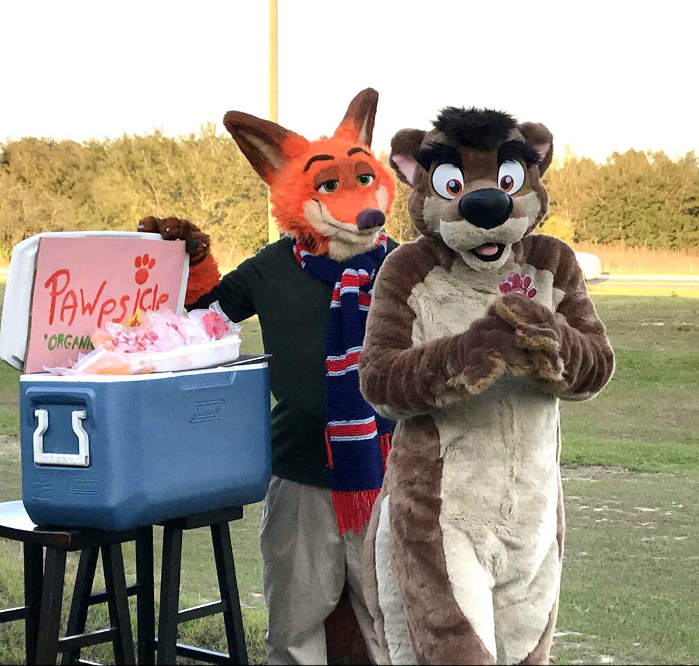 Think I can trust that fox with the pawpsicles? #FursuitFriday <a href="/AnubisPaws/">AnubisPaws</a>