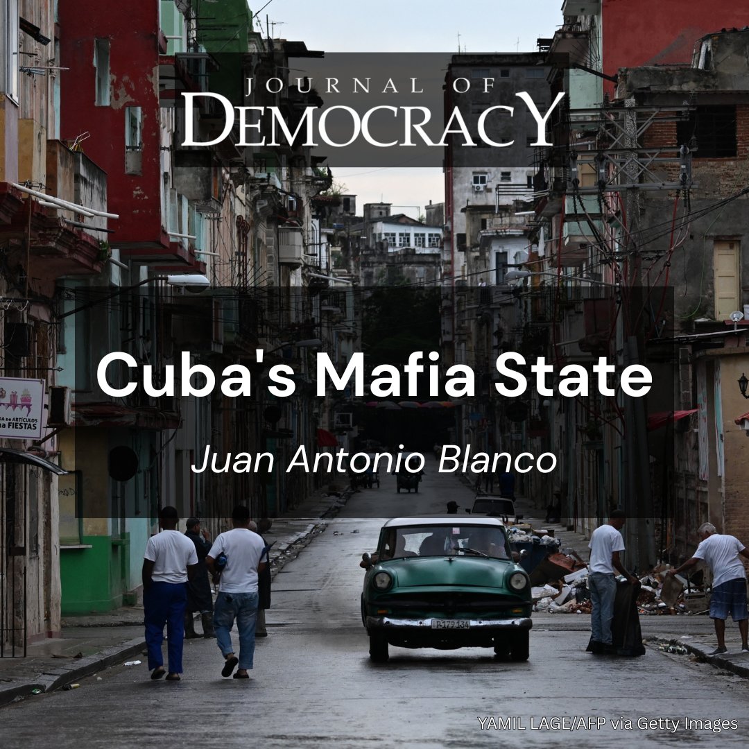 Journal of Democracy (@jodemocracy) on Twitter photo The root cause of conflict on Cuba is the clash between citizens' needs and aspirations and the ongoing oligarchic plunder.
muse.jhu.edu/pub/1/article/… The root cause of conflict on Cuba is the clash between citizens' needs and aspirations and the ongoing oligarchic plunder.
muse.jhu.edu/pub/1/article/…
