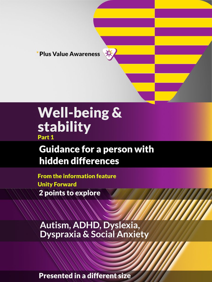 plusvalueuk's tweet photo. Part one of some useful tips for the weekend for neurodivergent individuals with hidden differences focusing on maintaining well-being

Find out more by following the link 
https://t.co/uzNaumSTn9
#weekend #Neurodiversity #socialanxiety https://t.co/7ypai9859B