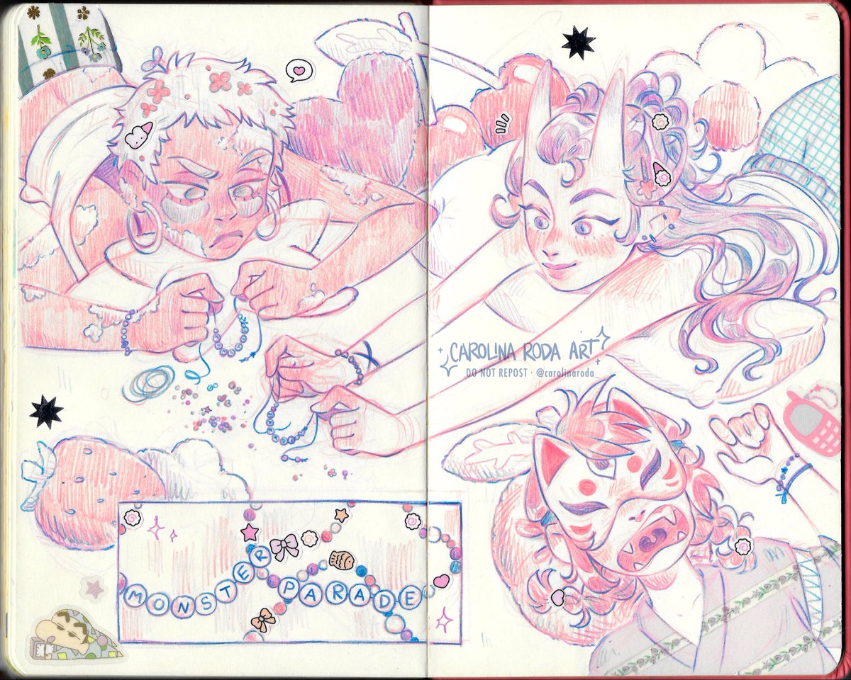 Monster sleepover😈✨

Here's october's postcard!