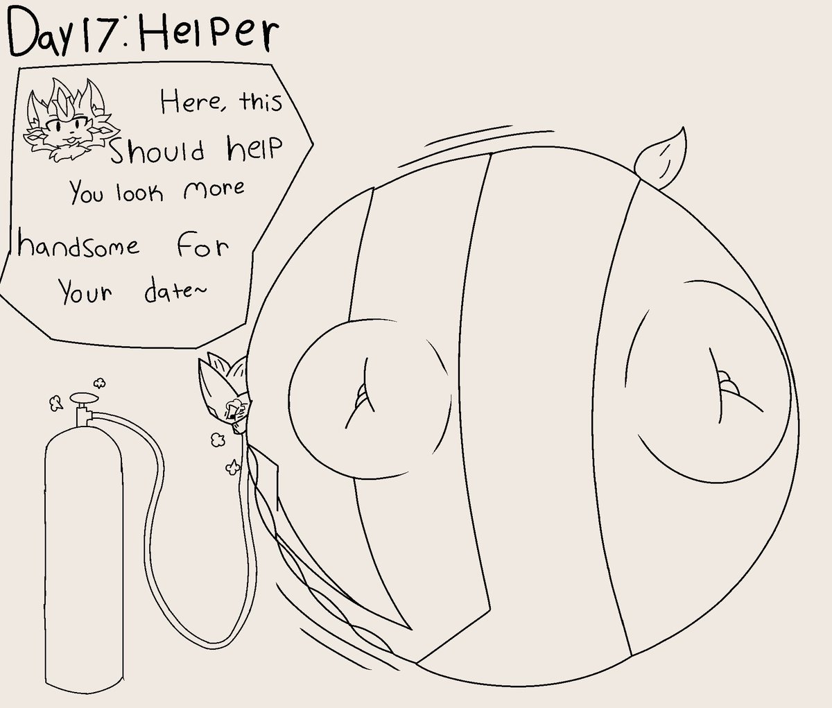 Frost_sune's tweet image. Blimptober Day 17: Helper

Always here to help a friend, especially to make sure they’re prepared for their date. Featuring @/Lesballoon Meowscarda, Kit!