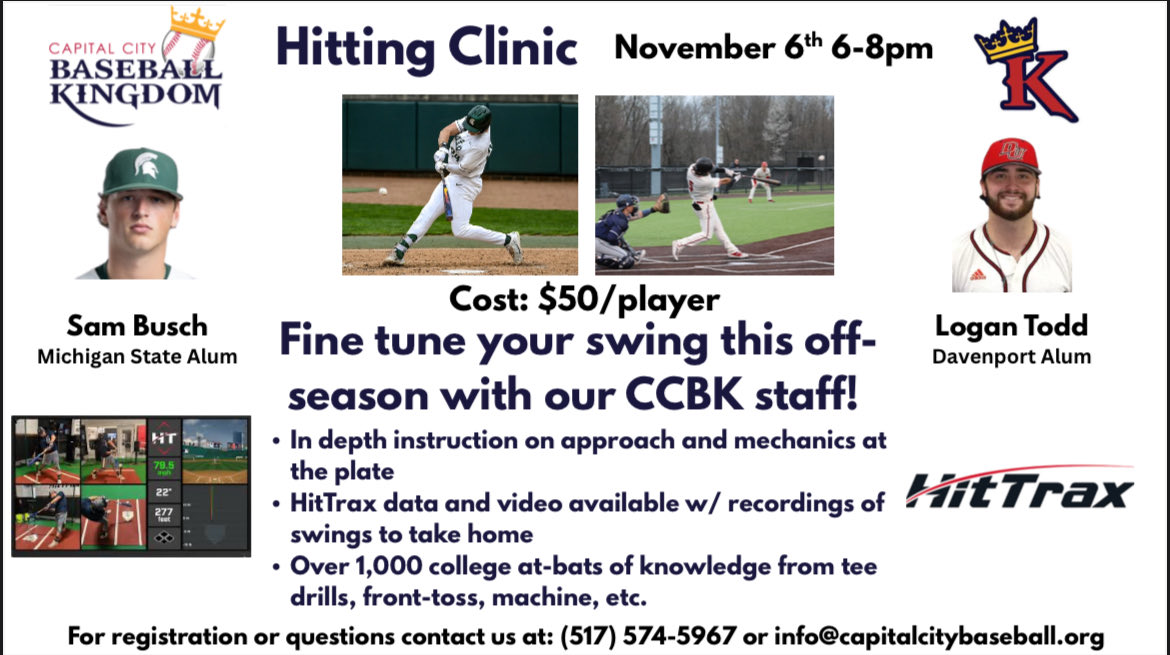 Get signed up for our Fall clinic before spots fill up!