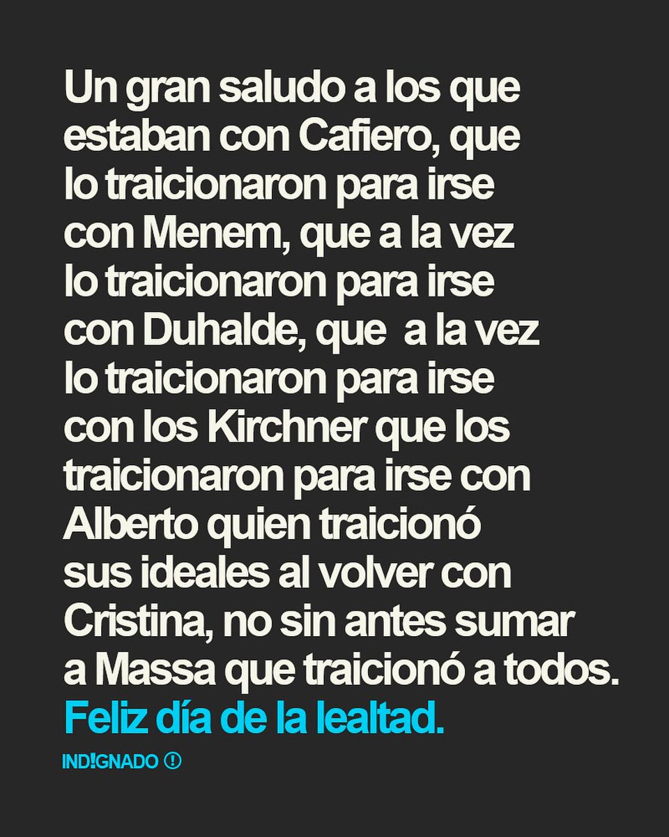 Feliz día de la lealtad