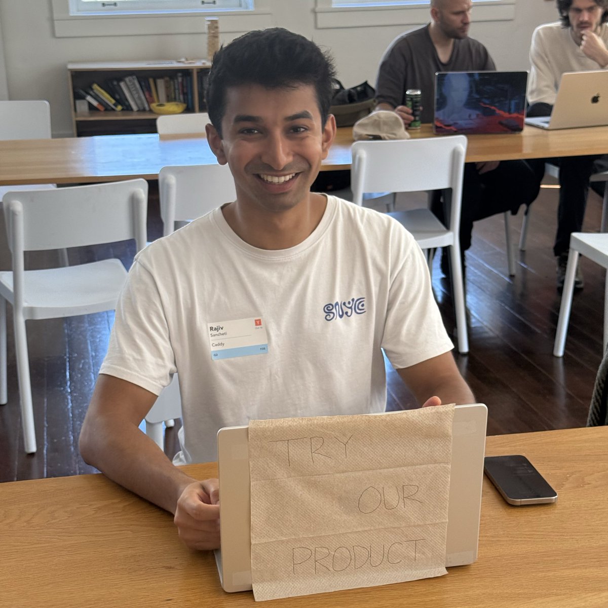 You never know what you’ll find when you walk into YC 😂 <a href="/sanchetio/">Rajiv Sancheti</a>