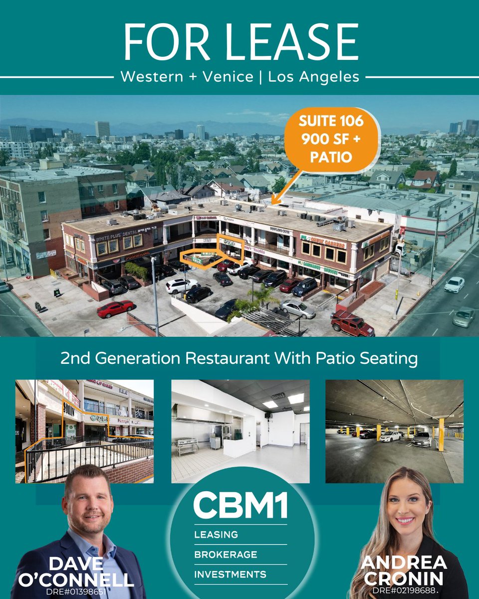 🍽️🔑 FOR LEASE: 900 SF 2nd gen restaurant space at 1570 S Western Ave, LA! Fully-equipped kitchen, patio seating, high traffic location, ample parking &amp; freeway access. Perfect turnkey opportunity! 📍✨
#CRE #LARestaurant #ForLease #CommercialRealEstate