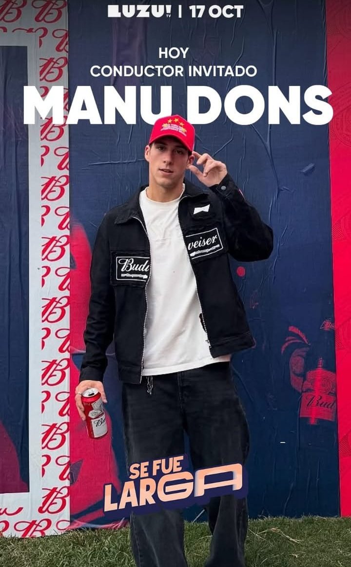 domiupdatess's tweet photo. Hoy Domi va a estar de conductora en #sefuelarga ✨️
Todos a bancar y más con estos invitadasos #manudons y el coloradito fav de los patchus 💛 @_ezekatz https://t.co/kvOPmacQMz