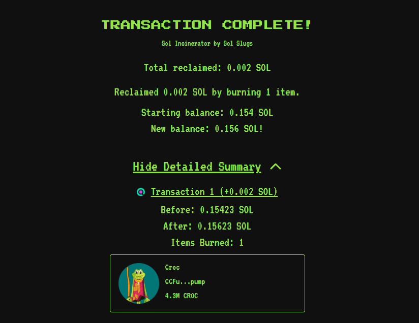 Crocthetoken's tweet photo. Bought 4.3M $CROC and burnt it with the creator rewards

expect for us to burn 10s of thousands of dollars. 

this is just the start. https://t.co/oqXCNTSA4h