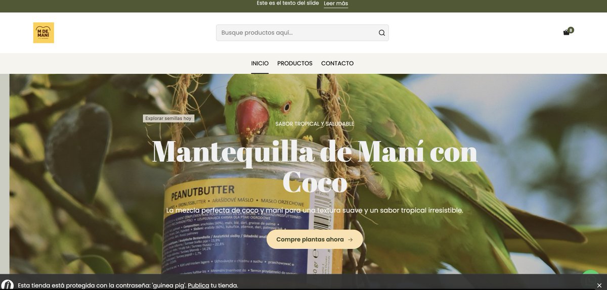 Gabrielahamitt's tweet photo. @jumpseller Ya realicé el diseño de mi página (imagen 1), pero cuando voy a "Mi Tienda", me aparece uno totalmente diferente (imagen 2) . Heeeeelp, please https://t.co/0zuTqYhlQA