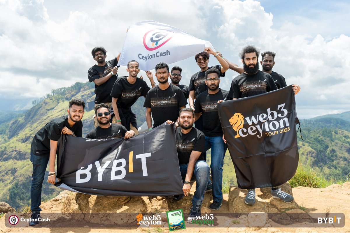 The Web3 vibes in Ella, Sri Lanka were unreal! ⚡

Proud to be part of this growing Web3 wave.

<a href="/CeylonCash/">CeylonCash</a> #Web3Ceylon #Bybit <a href="/BybitSriLanka/">Bybit Sri Lanka</a> #CeylonCash <a href="/web3ceylontour/">Web3 Ceylon</a> #Web3Community #Blockchain #Crypto #TetherLKA #EllaSriLanka #Web3Builders #SriLanka <a href="/Bybit_Official/">Bybit</a> #Web3