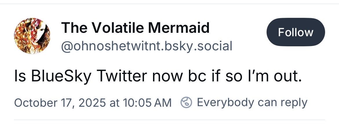 In case anyone was wondering if Bluesky is good now