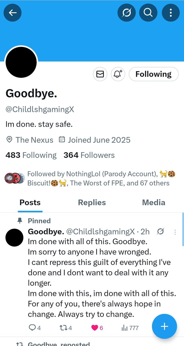 abbie_FPE153's tweet image. dude what the hell happened to @/ChildlshgamingX he got exposed doing bad thing i thought his can handle of fpe fandom :(