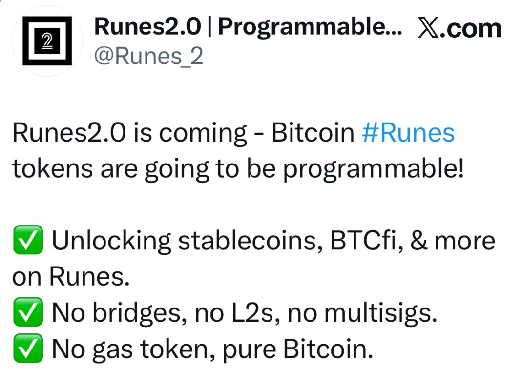 Ozone10Bi's tweet photo. @the_runedev 

When $RSIC will be up date to Runes 2.0 ??

@rune_coin 

#COREv30 

@Runes_2 https://t.co/lxC8TG7bLr
