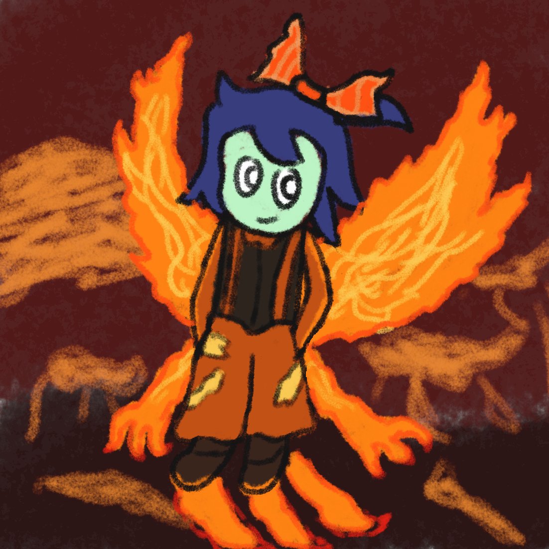 #Egotober Day 17
"Until this life repeated countless time, burn away"