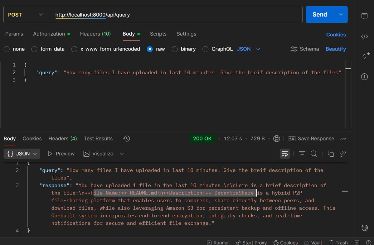 abhirajthakur21's tweet image. LifeLens is finally returning solid responses after cleaning up some function calls and logic.
Also revisiting SQL - finally got a JOIN query working after a few tries. Feels good to get it right from scratch.
#BuildingInPublic #API #AI #SQL
