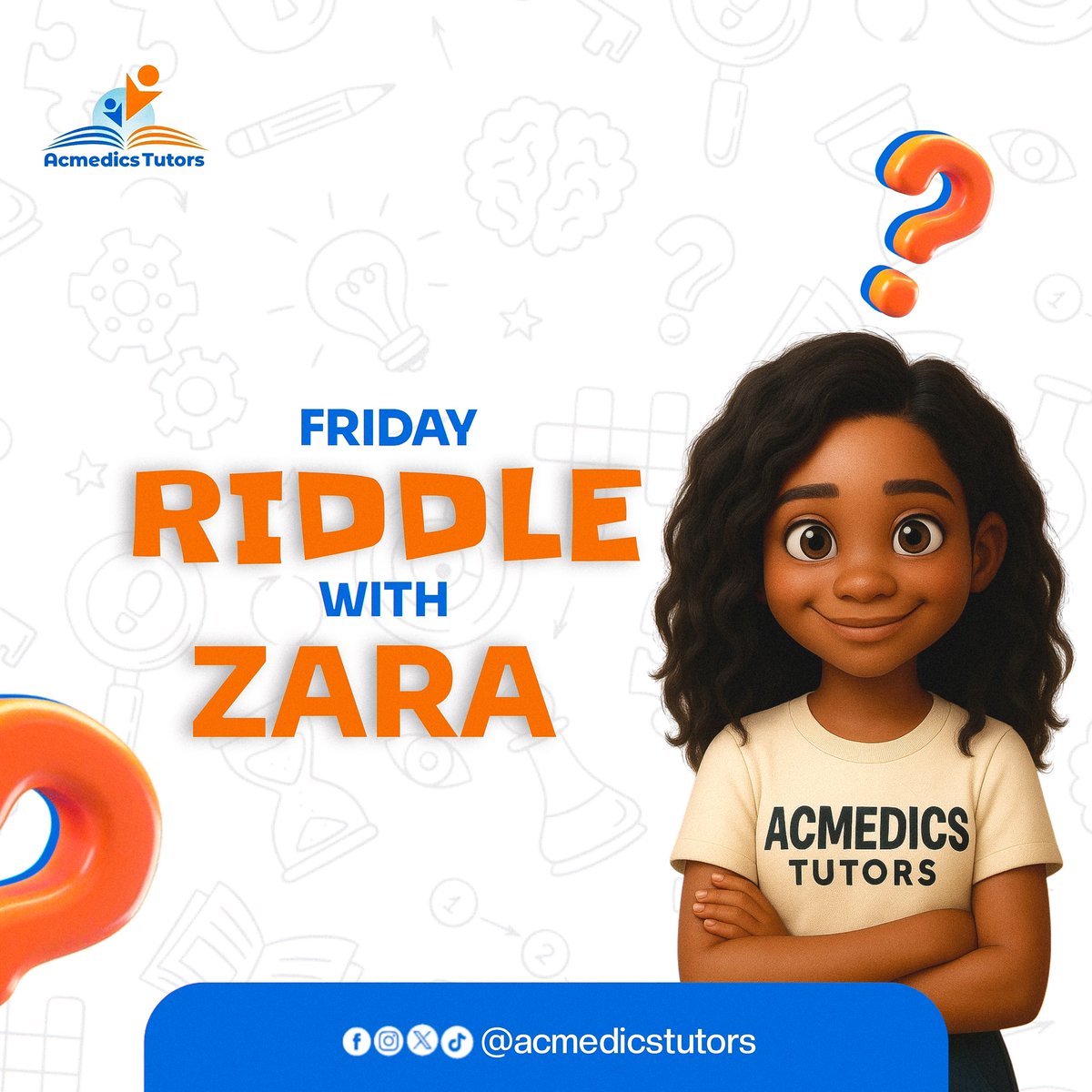 AcmedicsHomes's tweet image. Ready for a word challenge? It’s Riddle Time with Zara! 🧠

What has a loud voice but no sound? Solve the riddle on the image and comment your answer (P.S. It’s something every scholar needs!).

#Acmedics #RiddleChallenge #LogicPuzzle #Zara