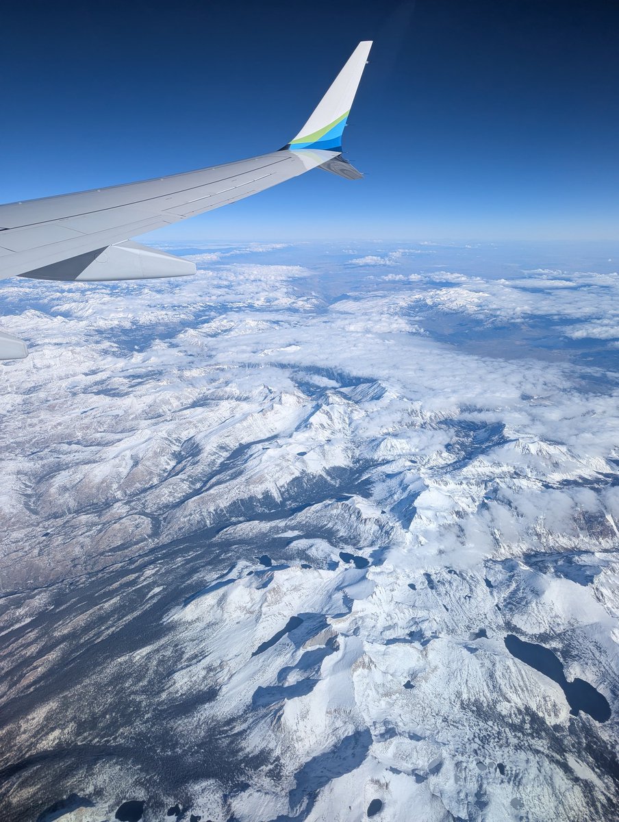 Gm. Snow on the Sierras yesterday morning