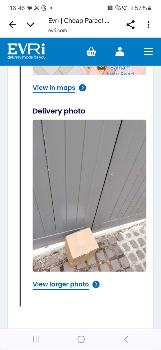 Oh hi <a href="/Sephora/">Sephora</a> !
Could you please, please, please stop using Evri to deliver in the UK.
They left my parcel on the ground, in the road, infront my door... and claimed it was delivered. 
It's now missing, I don't have it.
I dont think thia counts as delivered, do you? ☹️