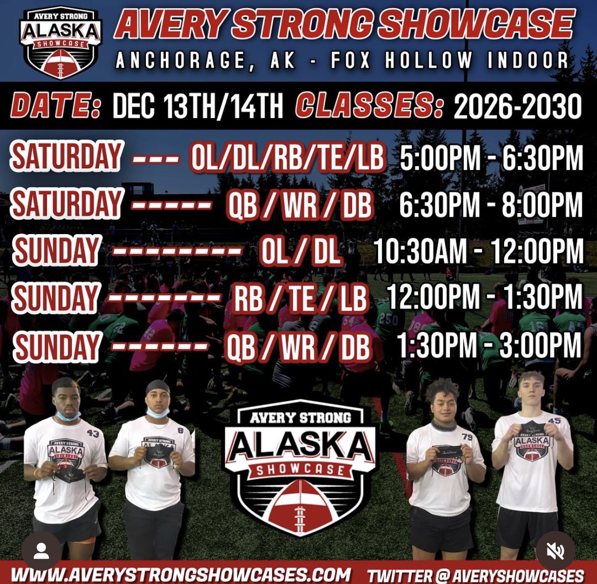 Amaris_Bounds's tweet photo. I am Excited to announce that I will be in attendance for the Avery Strong Alaska Showcase in Anchorage! 🏈 #AveryStrongShowcase #AlaskaFootball #Recruiting #wethefuture #Averystrong https://t.co/FX4KkyuwS8