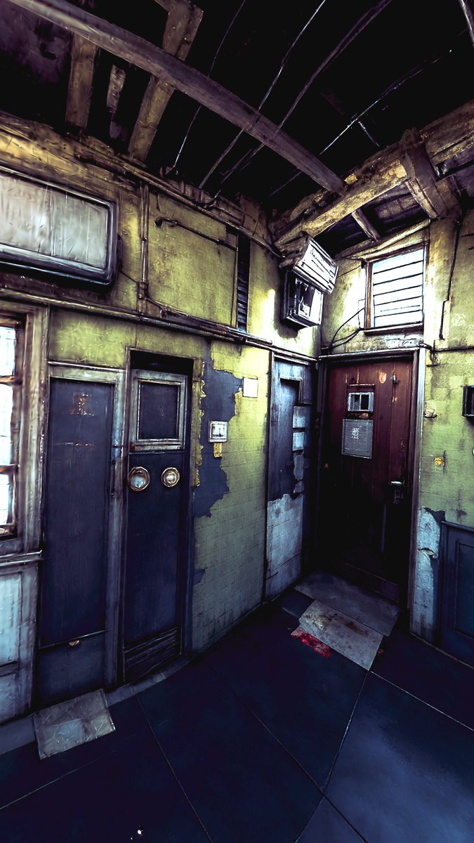 freenyam's tweet image. ＃せっかく綺麗に撮れたので （レタッチ版）

[Liminal Spaces - The Apartments] by Pixel_Pabzki
[もりのかくれが] by ひろひろ0619
[Hallway of Nowhere] by TianMeow
[Megastructure] by Techooo