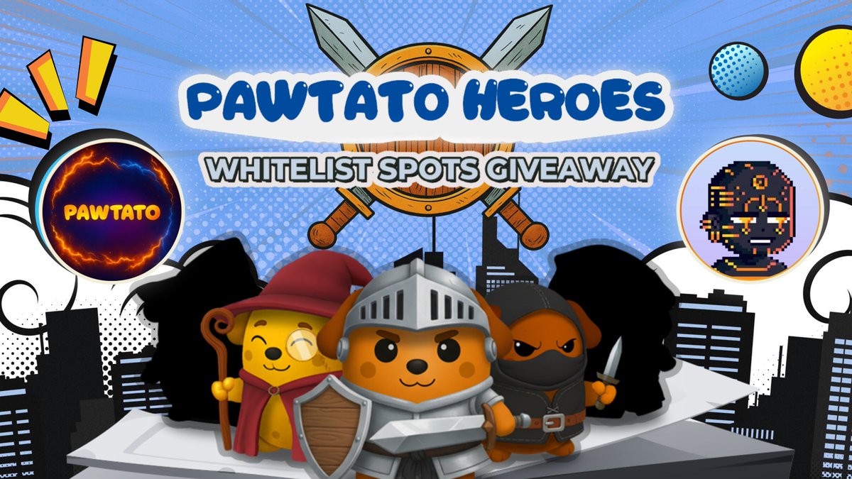 🎁 Pawtato Land Heroes WL Giveaway 🥔✨

I’m giving away WL for the upcoming <a href="/PawtatoFinance/">Pawtato Finance | Sui</a> Land Heroes Mint! 🦸‍♂️

To qualify:
1️⃣ Follow Me &amp; @PawtatoLand
2️⃣ Like ❤️ this post
3️⃣ Retweet 🔁
4️⃣ Comment your Sui address + tag 3 friends 👇

⏳ Contest ends in 48 hours!