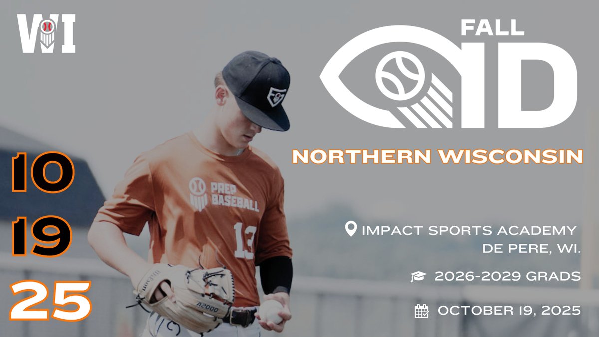 🚨𝐋𝐀𝐒𝐓 𝐂𝐇𝐀𝐍𝐂𝐄: 𝐍𝐨𝐫𝐭𝐡𝐞𝐫𝐧 𝐖𝐢𝐬𝐜𝐨𝐧𝐬𝐢𝐧 𝐅𝐚𝐥𝐥 𝐈𝐃🚨

+ Last chance to register for our last event of the fall, the Northern Wisconsin Fall ID will be held at Impact Sports Academy in De Pere, WI THIS SUNDAY Sunday, October 19th.

+ Register for the event