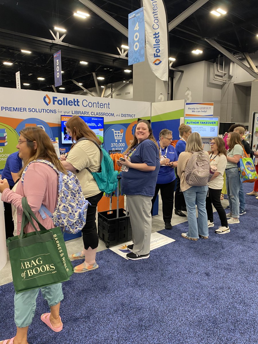 We’re loving every minute at #AASL25 connecting with so many of you in person!
A big thank you to @TheLibraryVoice for a wonderful author signing! 

Stop by our booth (#423) today for even more fun — from a 3D printer giveaway to exclusive resources, live demos, and more!