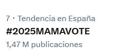 BTS_inSpain2's tweet photo. Con el cambio de día en Corea del sur llega un nuevo voto para los MAMA.
En estos momentos en Tendencia en España

#2025MAMAVOTE #JIN https://t.co/8Y1hiEWK4c
