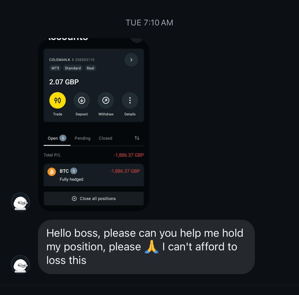 Someone should tell him we’re all literally bleeding here 😂