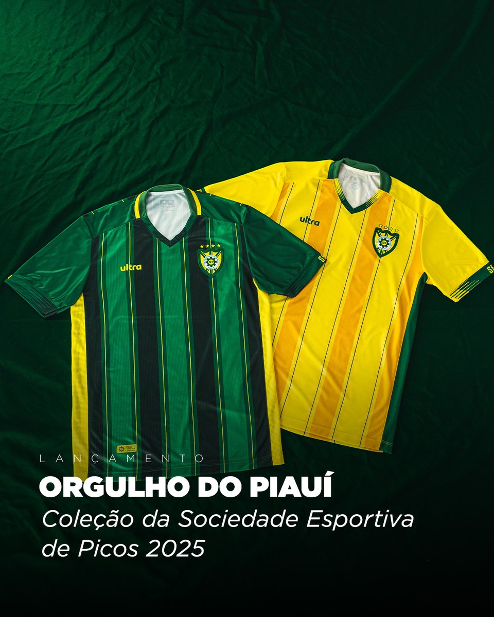 futfanatics's tweet image. A Futfanatics é a casa das camisas de futebol  e hoje o destaque vai para a Camisa I e II da Sociedade Esportiva de Picos! 💛💚

Garanta já a sua e vista o orgulho do futebol piauiense!
bitlybr.net/4g9b2
#SociedadeEsportivaDePicos #Picos #Futfanatics #CamisaDeFutebol