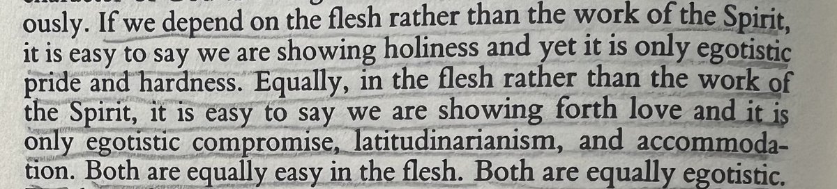 Francis Schaeffer on the necessity of relying on the Spirit to display both the holiness and love of God: