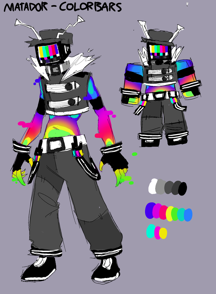 _bunthing's tweet photo. @TheAxolotlSun took the crt motif and raaaan with it lol https://t.co/xx6vH7DQm5