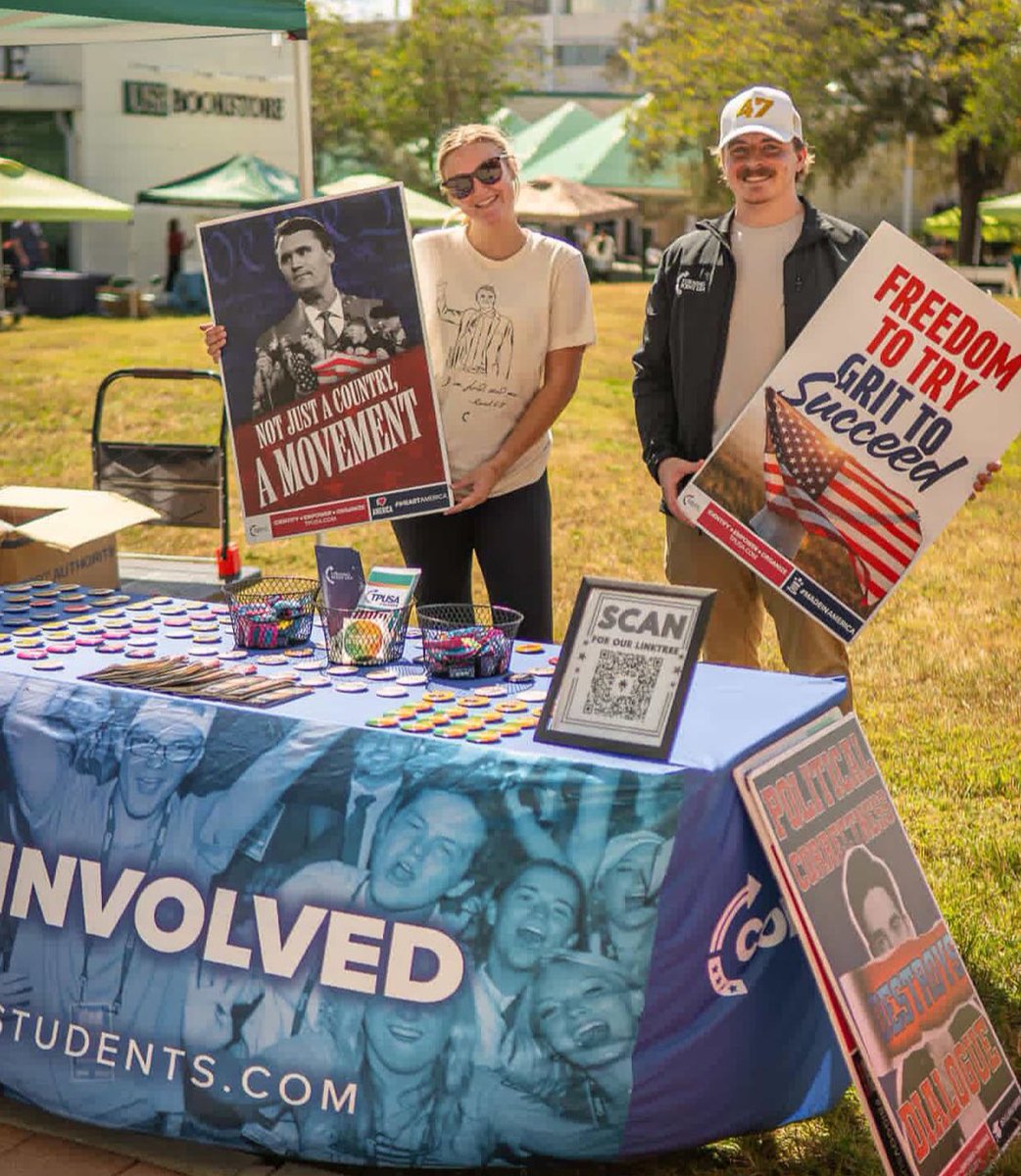 Caleb Michael Glenn (@_cmg2001_) on Twitter photo Our <a href="/tpusastudents/">TPUSA Students</a> are out on campus doing the work to save America!
If you go to a school in Central Florida send me a DM to join the movement 🦅🇺🇸 Our <a href="/tpusastudents/">TPUSA Students</a> are out on campus doing the work to save America!
If you go to a school in Central Florida send me a DM to join the movement 🦅🇺🇸