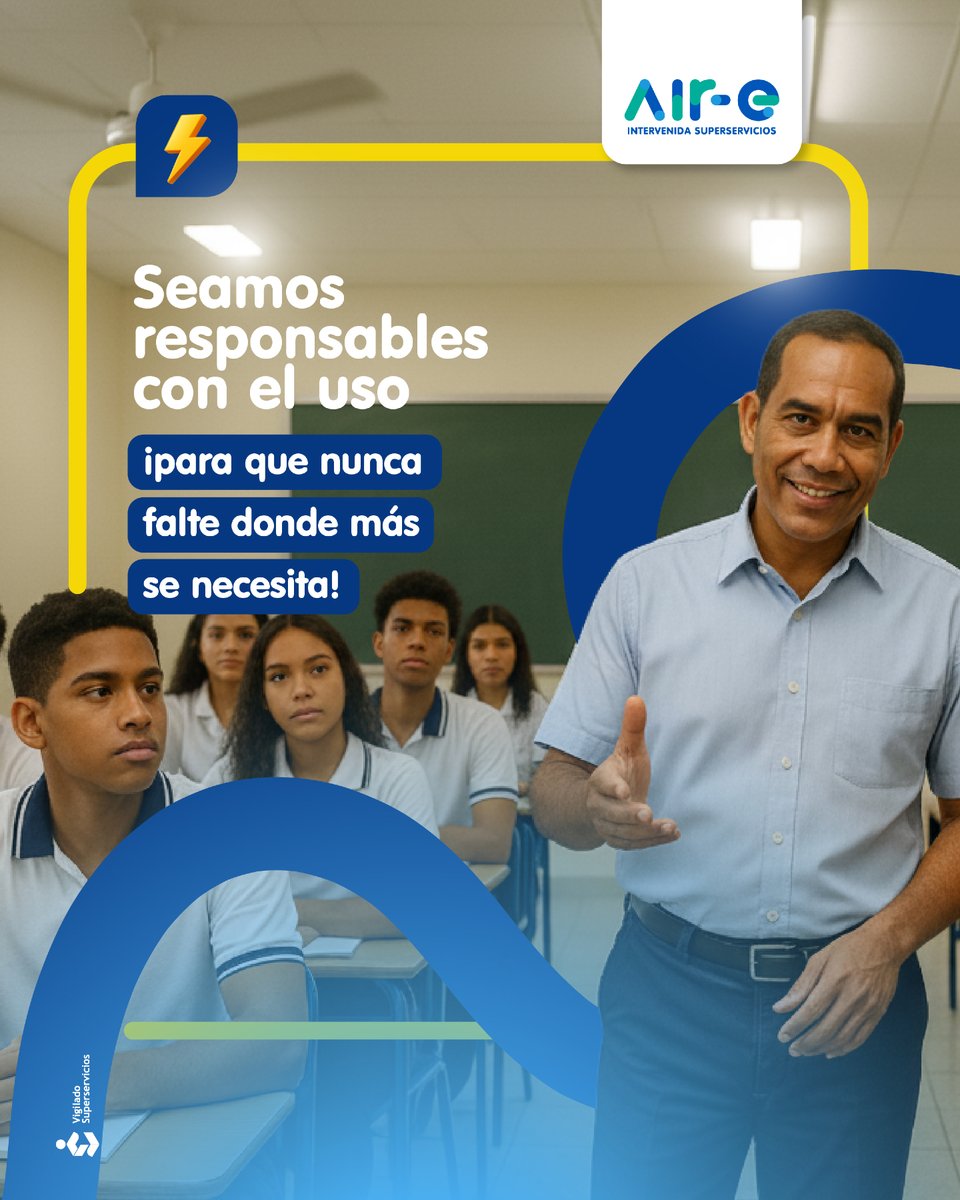 Aire_Energia's tweet image. Trabajemos en equipo para cuidar la energía que impulsa nuestro futuro.

¡Feliz viernes!

#educación 
#progreso
#aire