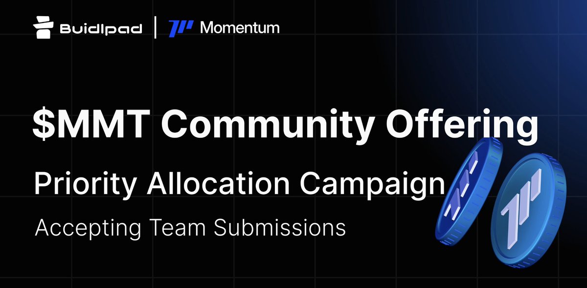 crazyjooo's tweet image. Next poverfull sale on @buidlpad with @binance listing! 
Its @MMTFinance - DEX on SUI with big TVL and millions transactions. They reserved up to 30% Priority Allocation  for Momentum Community Supporters &amp;amp; Content Creators. It will be something huge with 100 % unlock on TGE.