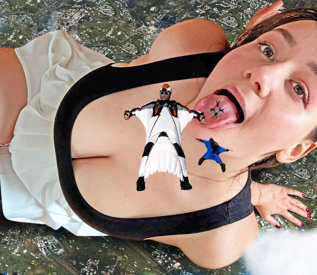 Beautiful Goddess <a href="/Alya__Anderson/">Goddess Alya</a> really loves her tiny skydiving snacks!