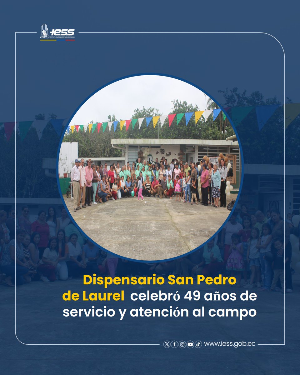 IESSStodomingo's tweet photo. #BoletínIESS | El 🏥 Dispensario San Pedro de Laurel celebró 49 años de servicio y atención al campo.

Con casi medio siglo de servicio, San Pedro de Laurel celebró su aniversario destacando el compromiso con las familias del campo🌾

🔗 Conoce más 👉https://t.co/HwXI0NRY0j https://t.co/8S9G0GVZcw