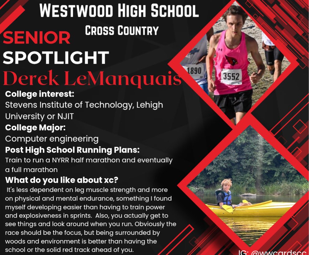 WWCardsRun's tweet image. Senior Spotlight :
 Derek LeManquais #gocards #onceacardinalalwaysacardinal
