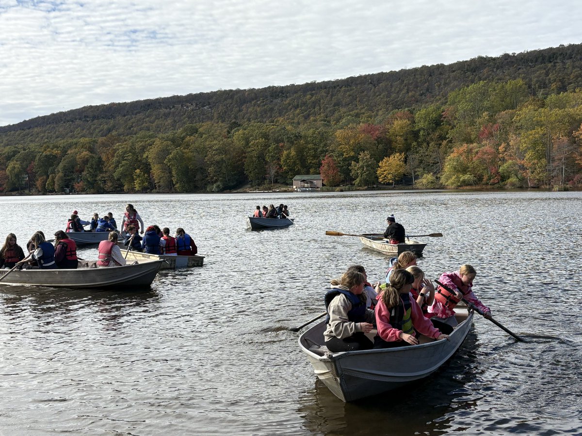 Our 6th graders are having a great time at Fairview Lake. Nothing better than learning in the great outdoors!