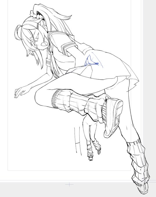 配信にルーズフェチがいたので 落書きでルーズにしてみました 経験値が足りてない 