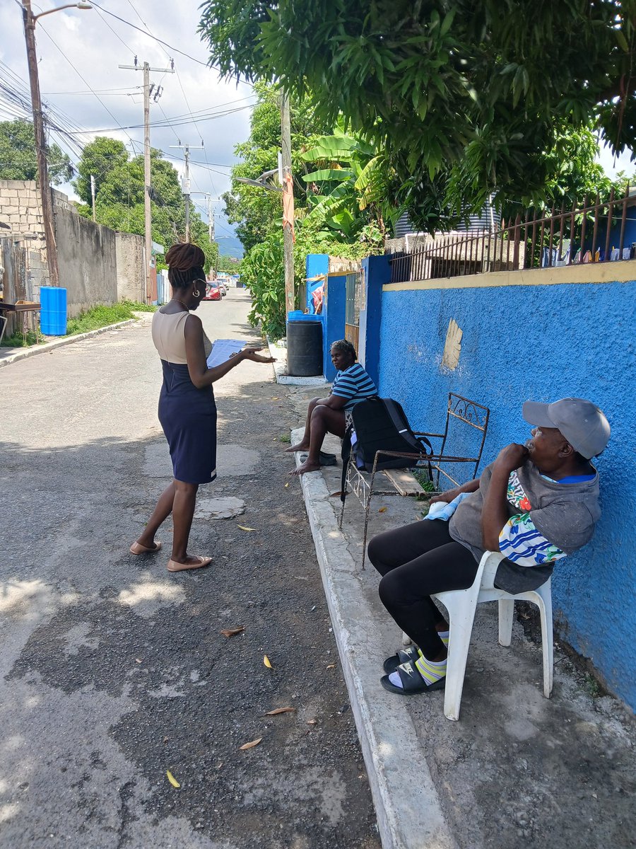 Speaking with residents from the August Town community on out #ECCCommunityFlex #CommunityBuilding <a href="/ECCJA/">Early Childhood Commission</a> <a href="/cfranoBrighty/">Carene</a>