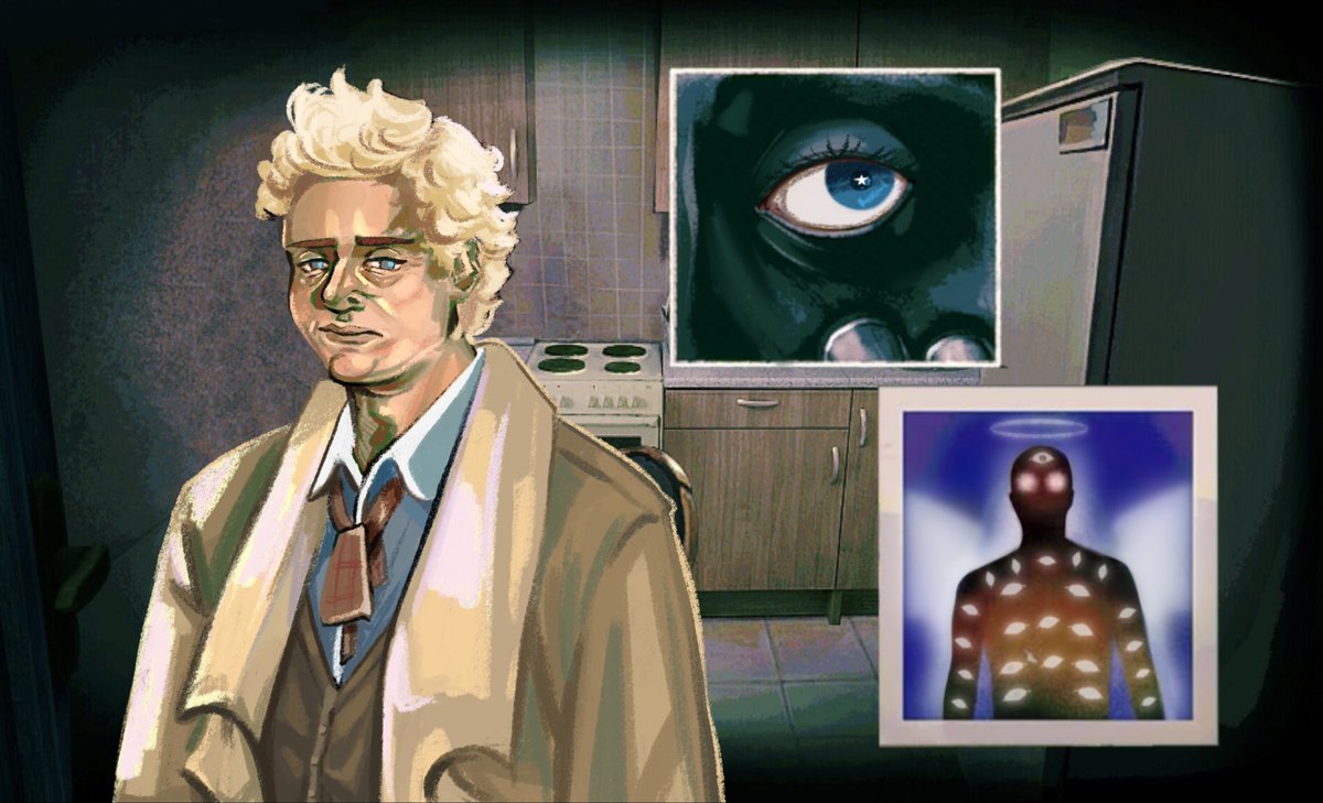 Let him see his bf come on
 #GoodOmens  #GoodOmensFanArt  
#noimnotahuman