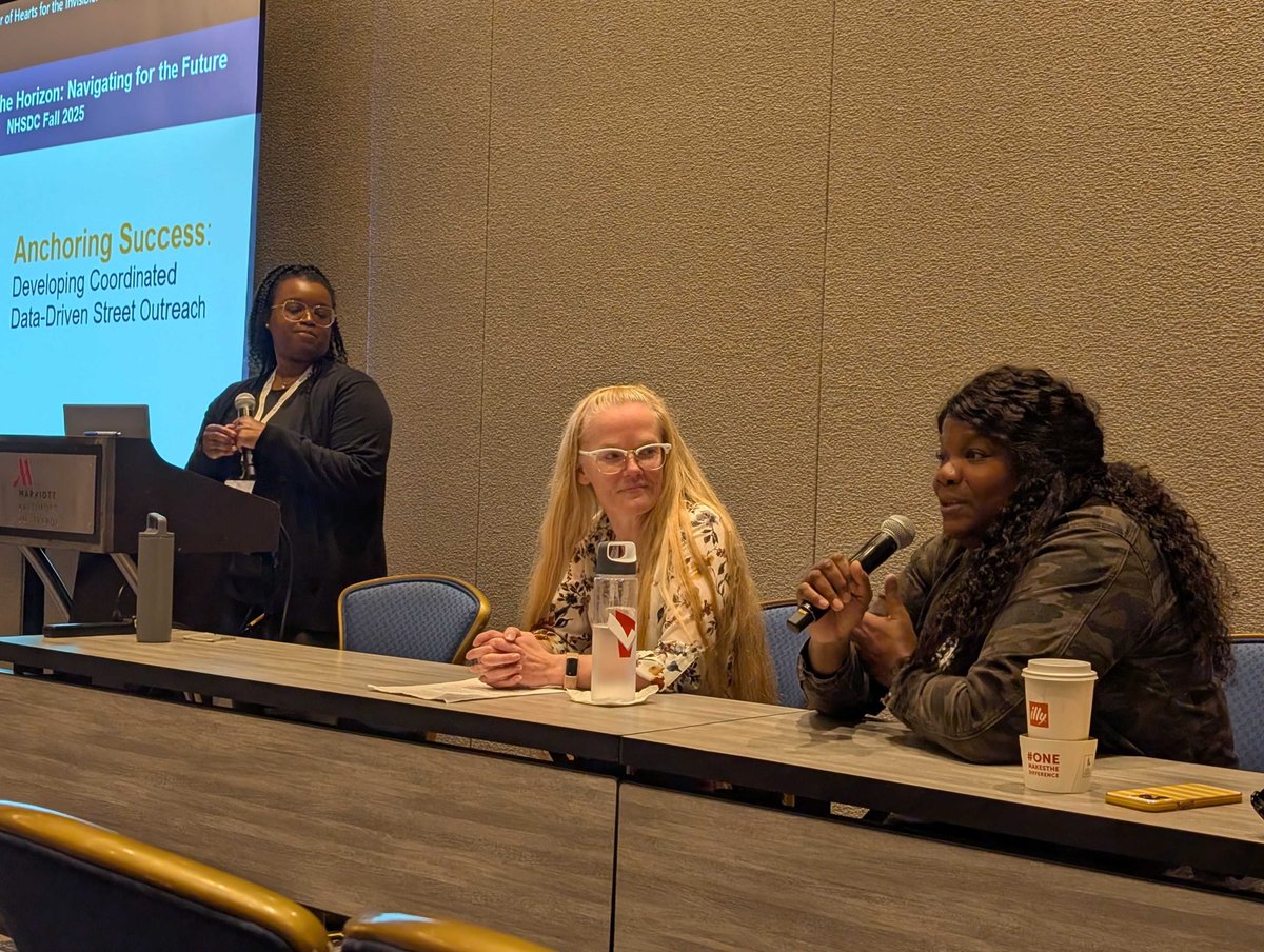 bitfocus's tweet photo. Congrats to our Eva Nunes &amp; Mecklenburg County leaders Jessica Lefkowitz &amp; Shamika Agbeviade for sharing their success building a coordinated, data-driven outreach plan at @NHSDC!

They showed any community can transform its homelessness response. Success = Tech + People. 🎉 https://t.co/Ehy9eSgQQq