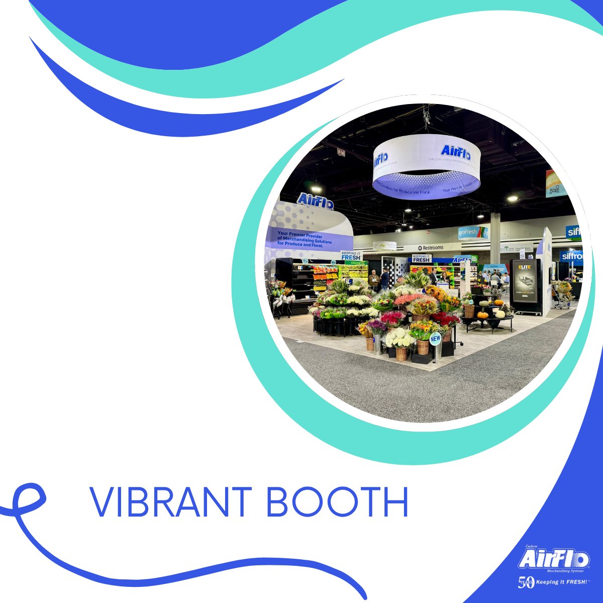 CarlsonAirflo's tweet photo. See what’s fresh at the AirFlo booth!
We’re bringing the energy to Booth 3447 at the IFPA Global Produce &amp; Floral Show - and you won’t want to miss these must-sees!
#GPFS2025 #KeepingItFresh https://t.co/vZWnc3SFaN