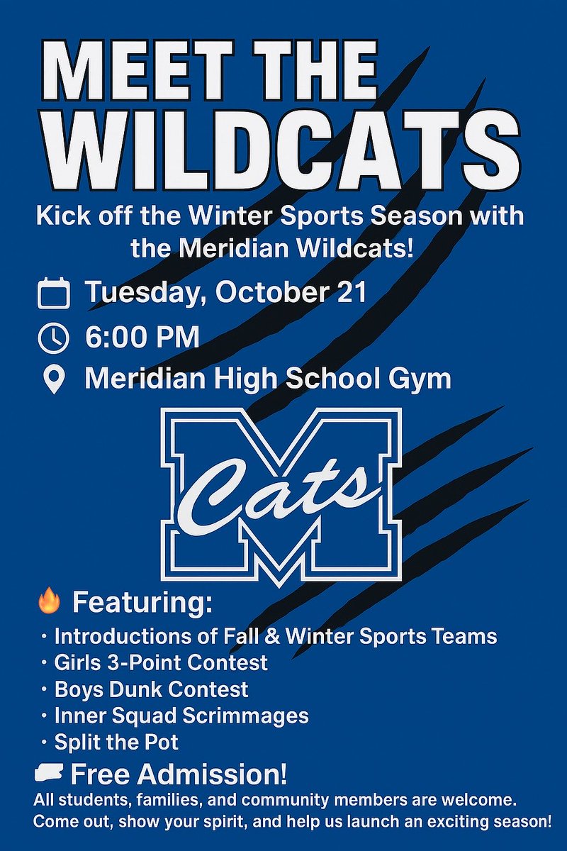 CTeducator's tweet image. Meet The Wildcats On Tuesday, October 21st! 💙💙💙