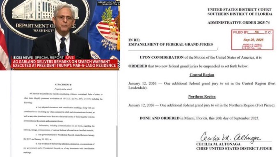 This was when the crooks F’d up…

The Mar-a-lago raid by the Biden (Obama) Admin was carried out it changed everything.

This opened the door for a Grand Jury in Florida and not in the safety of DC.

Part of the ongoing Russiagate Conspiracy.

A MAJOR strategic mistake.

Oops!