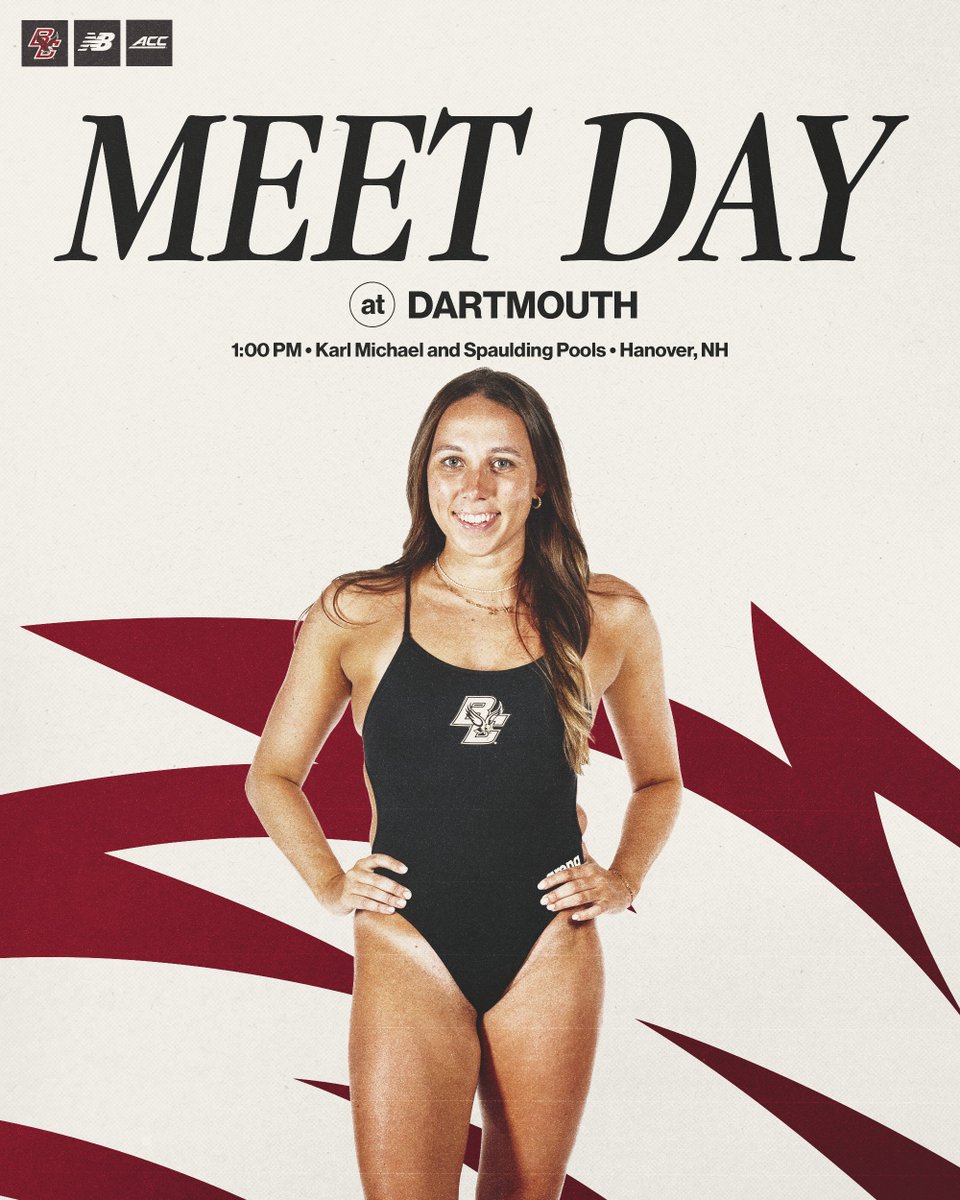 BCswimming's tweet image. Heading North to get better
🆚 Dartmouth
🕰️ 1:00 p.m.